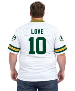 Jordan Love White Packers Jersey Radiant Fan Style