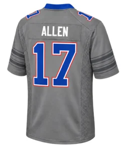 Josh Allen Gray Jersey Powerful Nickel City Design