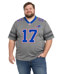 Josh Allen Gray Jersey Powerful Nickel City Design