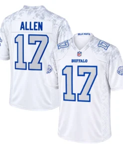 Josh Allen White Football Jersey Stunning Rivalries Style