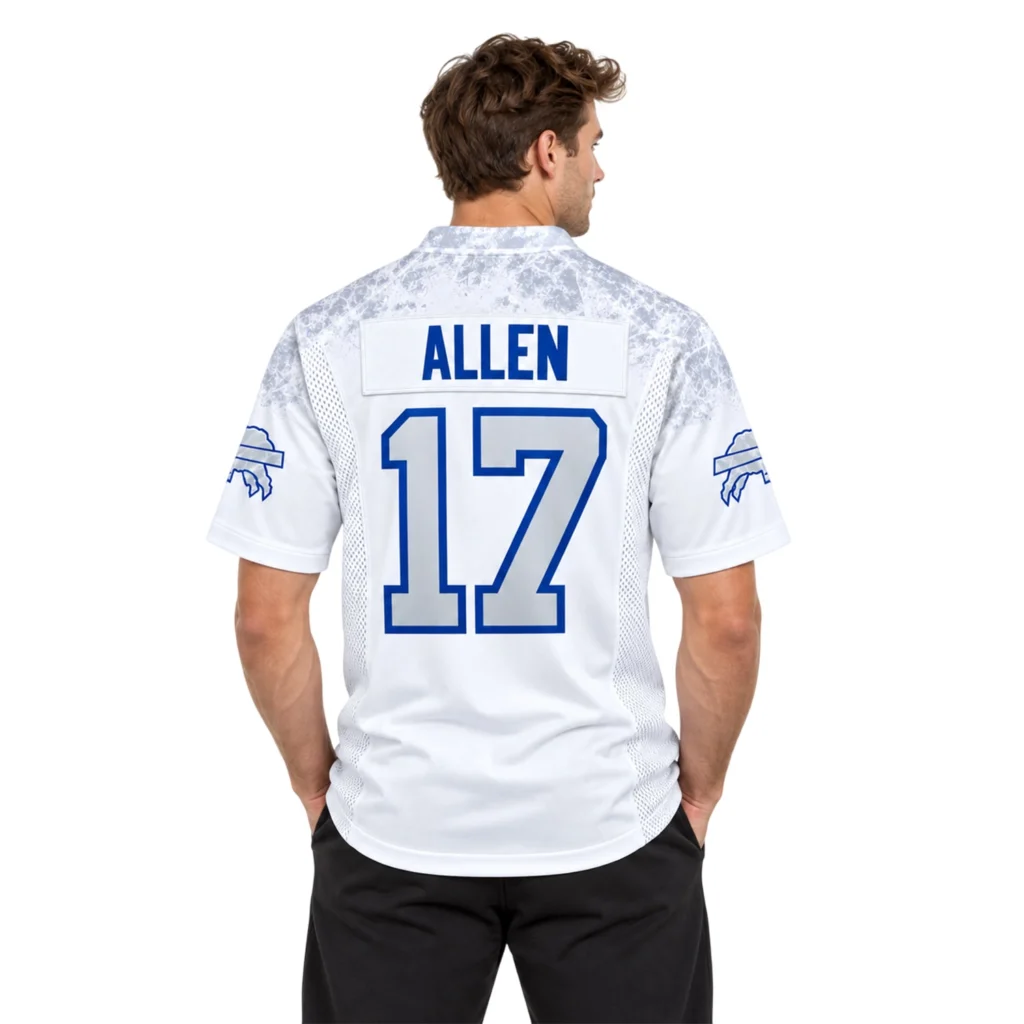 Josh Allen White Football Jersey Stunning Rivalries Style