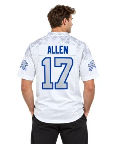 Josh Allen White Football Jersey Stunning Rivalries Style