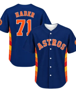 Josh Hader Astros Navy Jersey Dynamic Colorblock Style