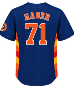 Josh Hader Astros Navy Jersey Dynamic Colorblock Style