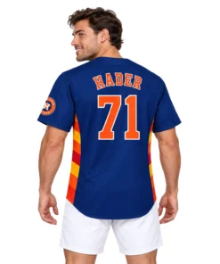 Josh Hader Astros Navy Jersey Dynamic Colorblock Style