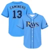 Junior Caminero TB Rays Blue Jersey Inspiring Wear