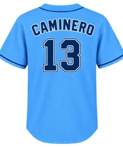 Junior Caminero TB Rays Blue Jersey Inspiring Wear