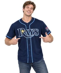Junior Caminero TB Rays Patriotic Jersey - Ultimate Fan Tee