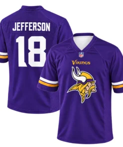 Justin Jefferson Jersey Number Vikings Fan Gift Exceptional