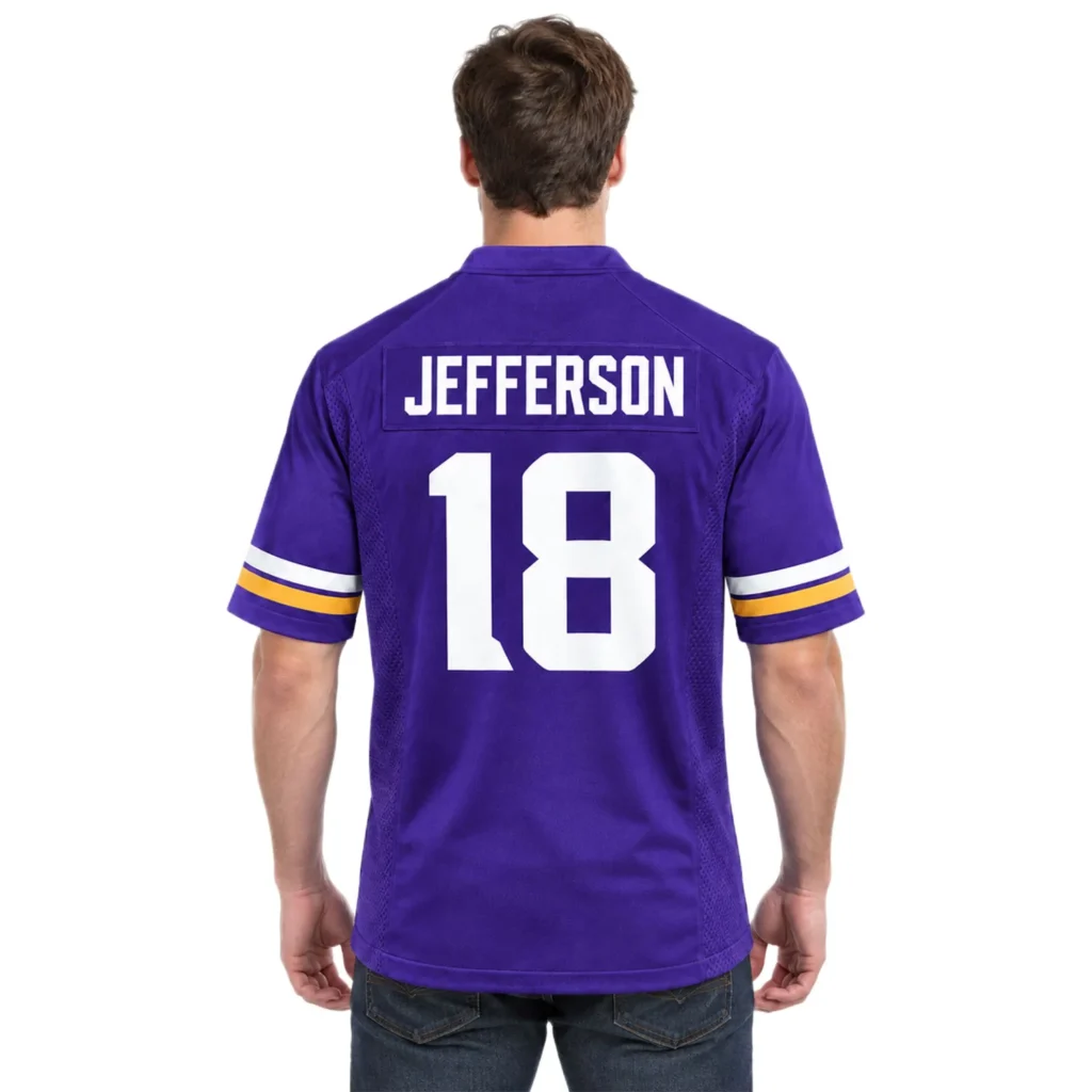 Justin Jefferson Jersey Number Vikings Fan Gift Exceptional