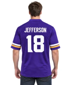 Justin Jefferson Jersey Number Vikings Fan Gift Exceptional