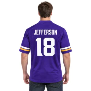 Justin Jefferson Jersey Number Vikings Fan Gift Exceptional