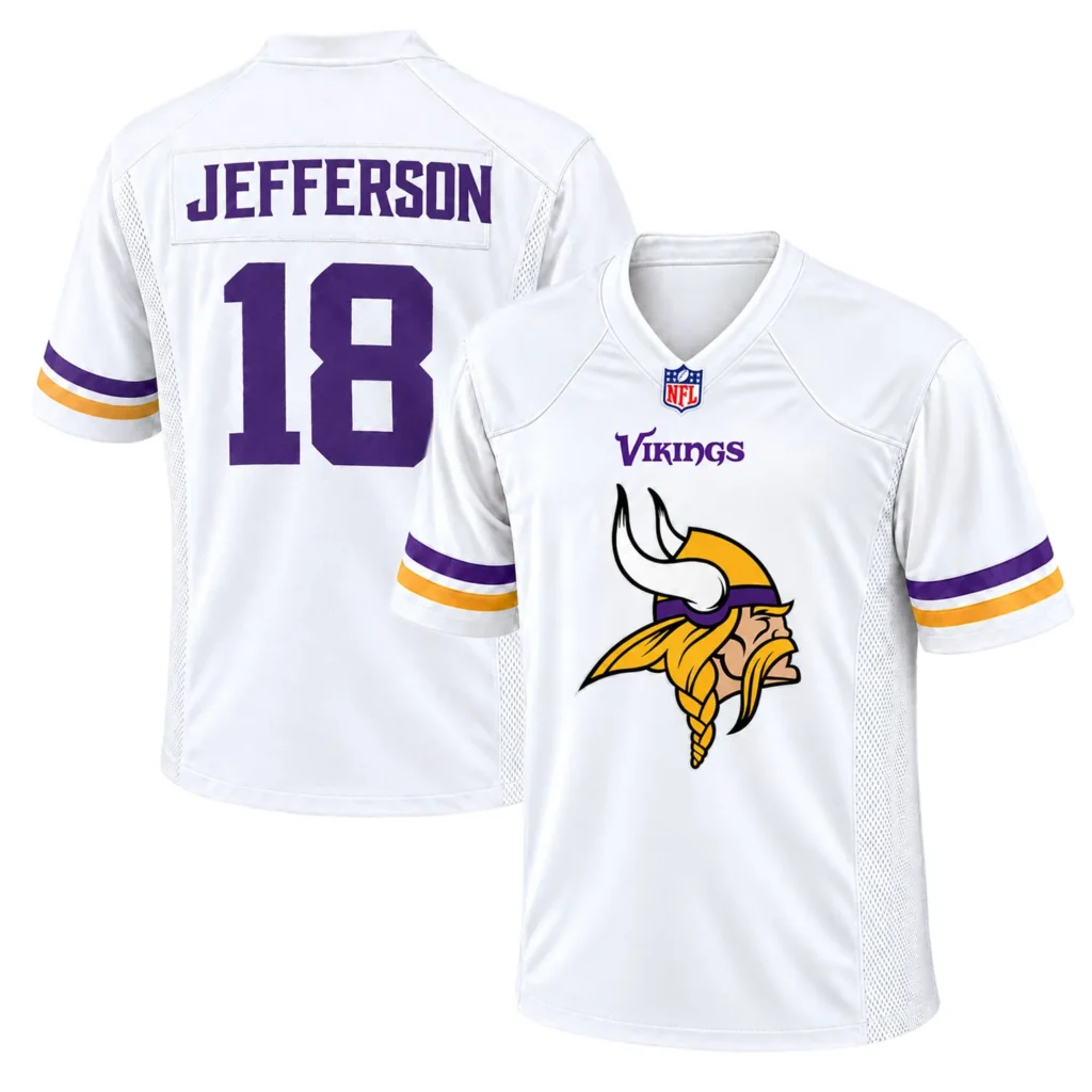 Justin Jefferson Purple Vikings Jersey Team Spirit Distinctive