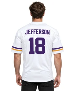 Justin Jefferson Purple Vikings Jersey Team Spirit Distinctive