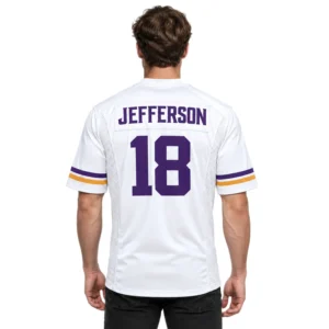 Justin Jefferson Purple Vikings Jersey Team Spirit Distinctive