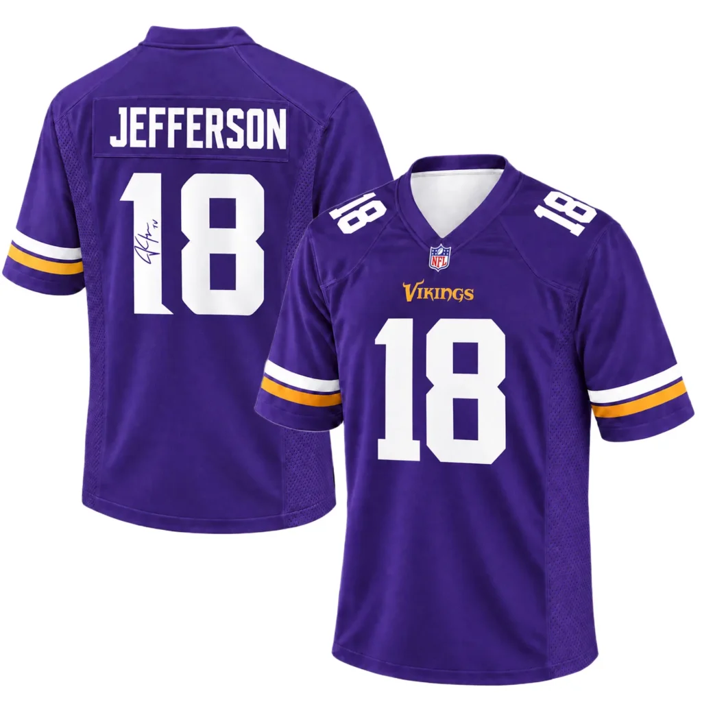 Justin Jefferson Vikings Purple Jersey Bold Fanwear
