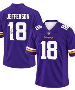 Justin Jefferson Vikings Purple Jersey Bold Fanwear