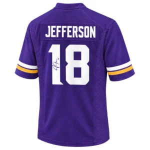 Justin Jefferson Vikings Purple Jersey Bold Fanwear