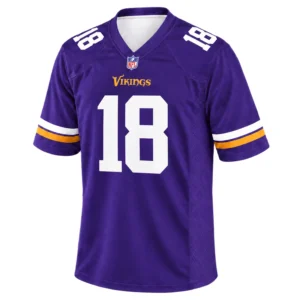 Justin Jefferson Vikings Purple Jersey Bold Fanwear