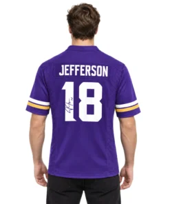 Justin Jefferson Vikings Purple Jersey Bold Fanwear
