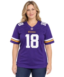 Justin Jefferson Vikings Purple Jersey Bold Fanwear