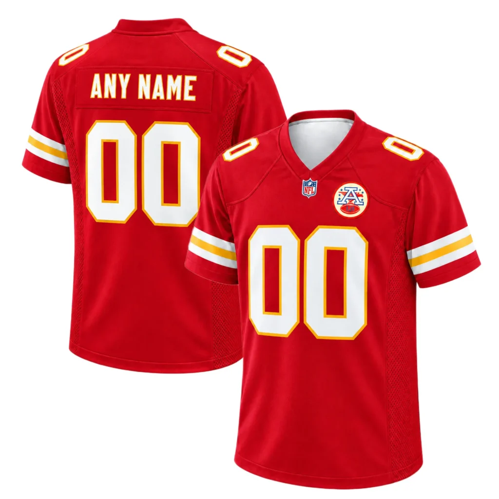 Kansas City Chiefs Jersey Custom Name and Number Bold