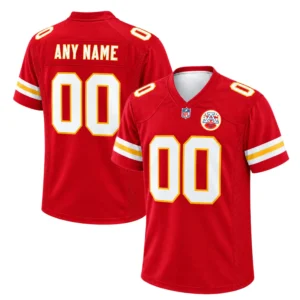 Kansas City Chiefs Jersey Custom Name and Number Bold