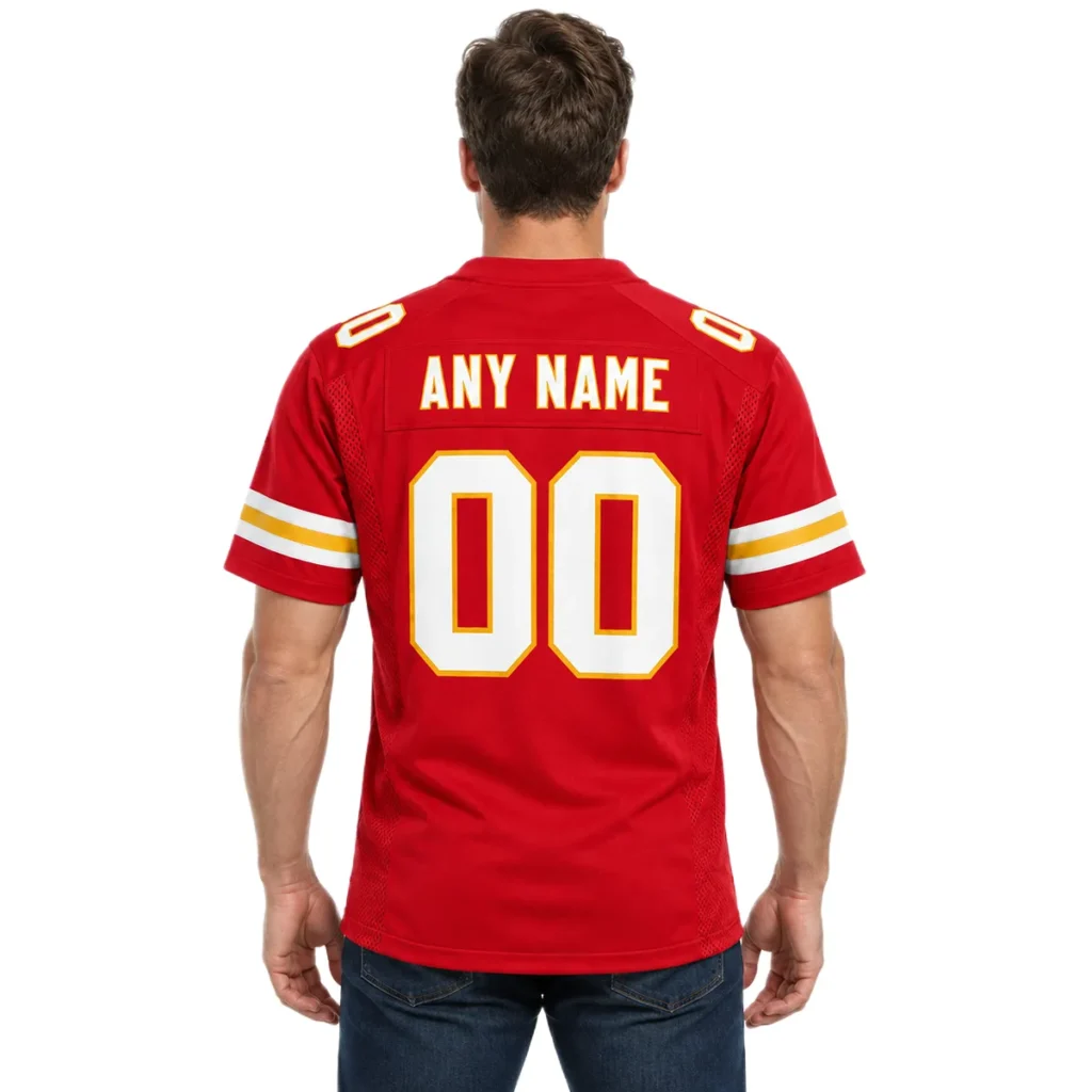 Kansas City Chiefs Jersey Custom Name and Number Bold