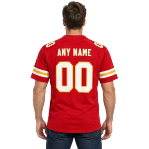 Kansas City Chiefs Jersey Custom Name and Number Bold