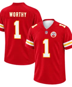Kansas City Chiefs Xavier Worthy Jersey Spirited Fanwear