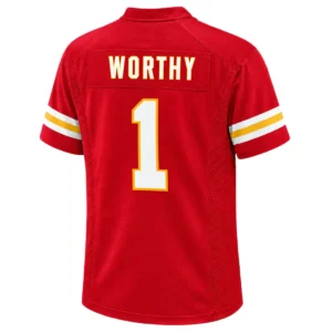 Kansas City Chiefs Xavier Worthy Jersey Spirited Fanwear