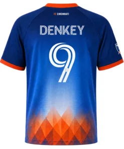 Kevin Denkey Fc Cincy Blue Jersey Attractive Fan Wear