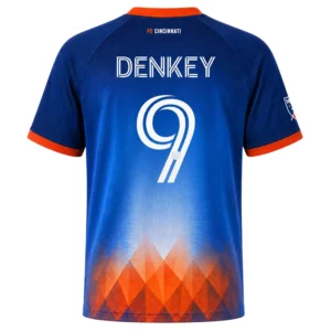 Kevin Denkey Fc Cincy Blue Jersey Attractive Fan Wear