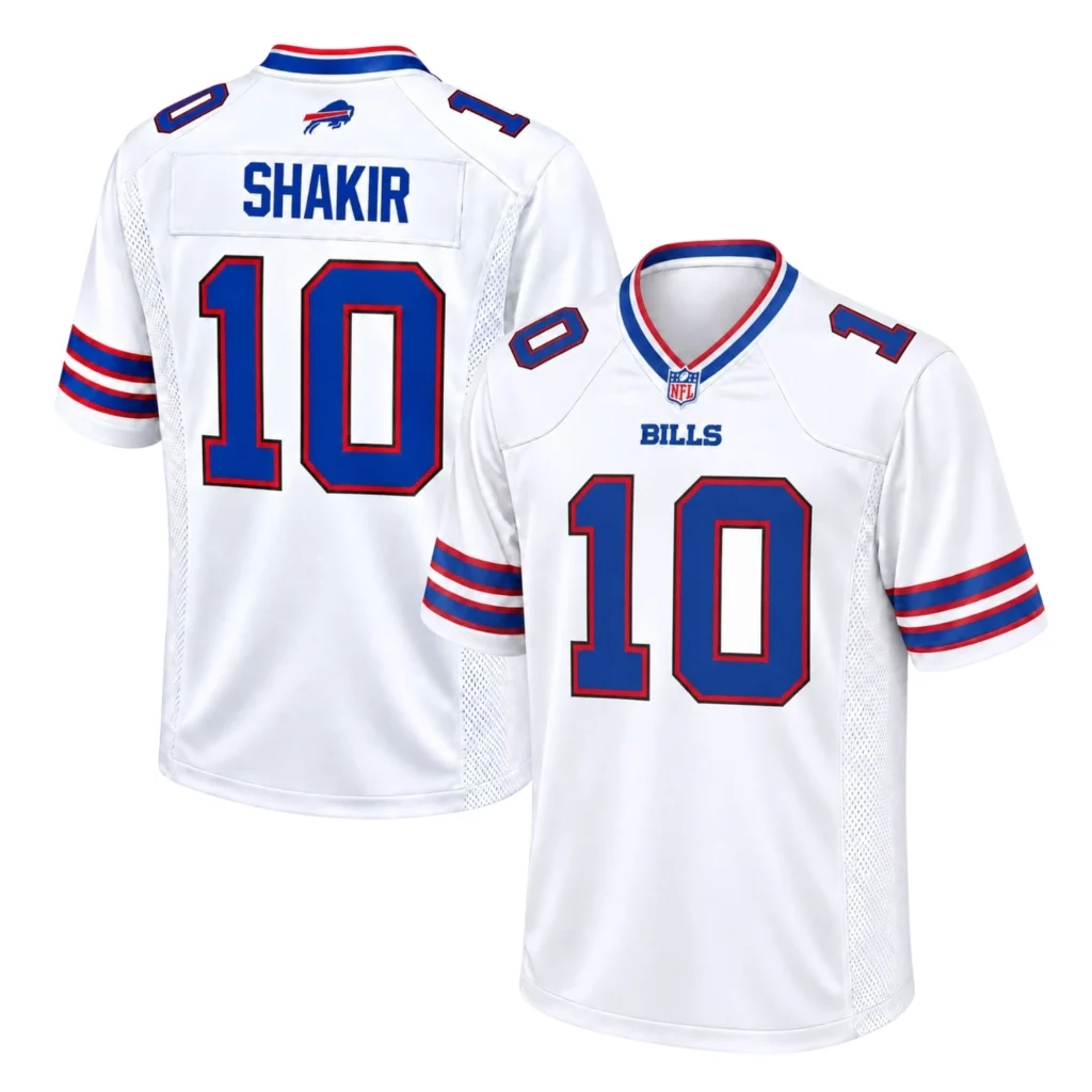 Khalil Shakir Football Mom Jersey Stunning White Bills Style