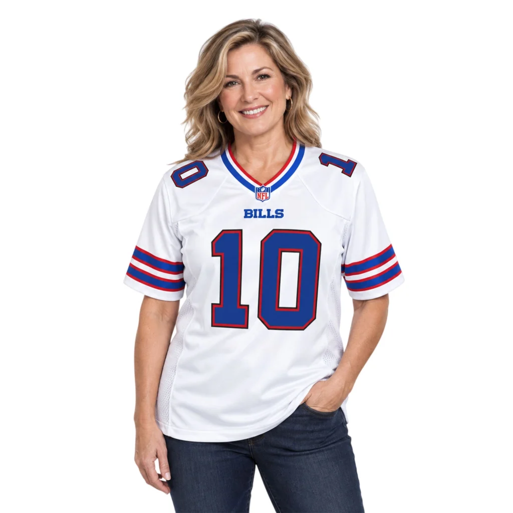 Khalil Shakir Football Mom Jersey Stunning White Bills Style