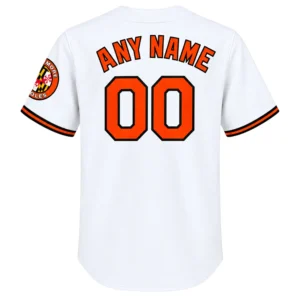 Kids Baltimore Orioles White Jersey Custom Legendary Team Spirit
