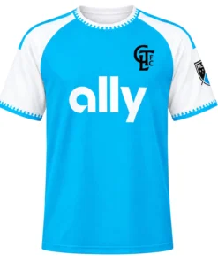 Kids Charlotte FC Blue Jersey Custom Player Vibrant Gift