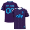 Kids Charlotte FC Purple Jersey Custom Player Bold Style