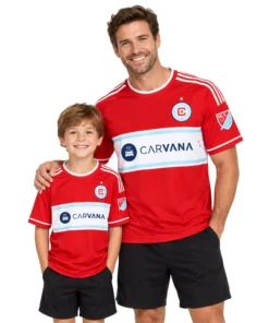 Kids Chicago Fire Home Jersey Custom Special Fan Gear