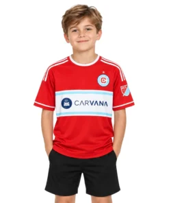 Kids Chicago Fire Home Jersey Custom Special Fan Gear