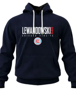Kids Lewandowski Chicago Fire Navy Hoodie Elite Fanwear