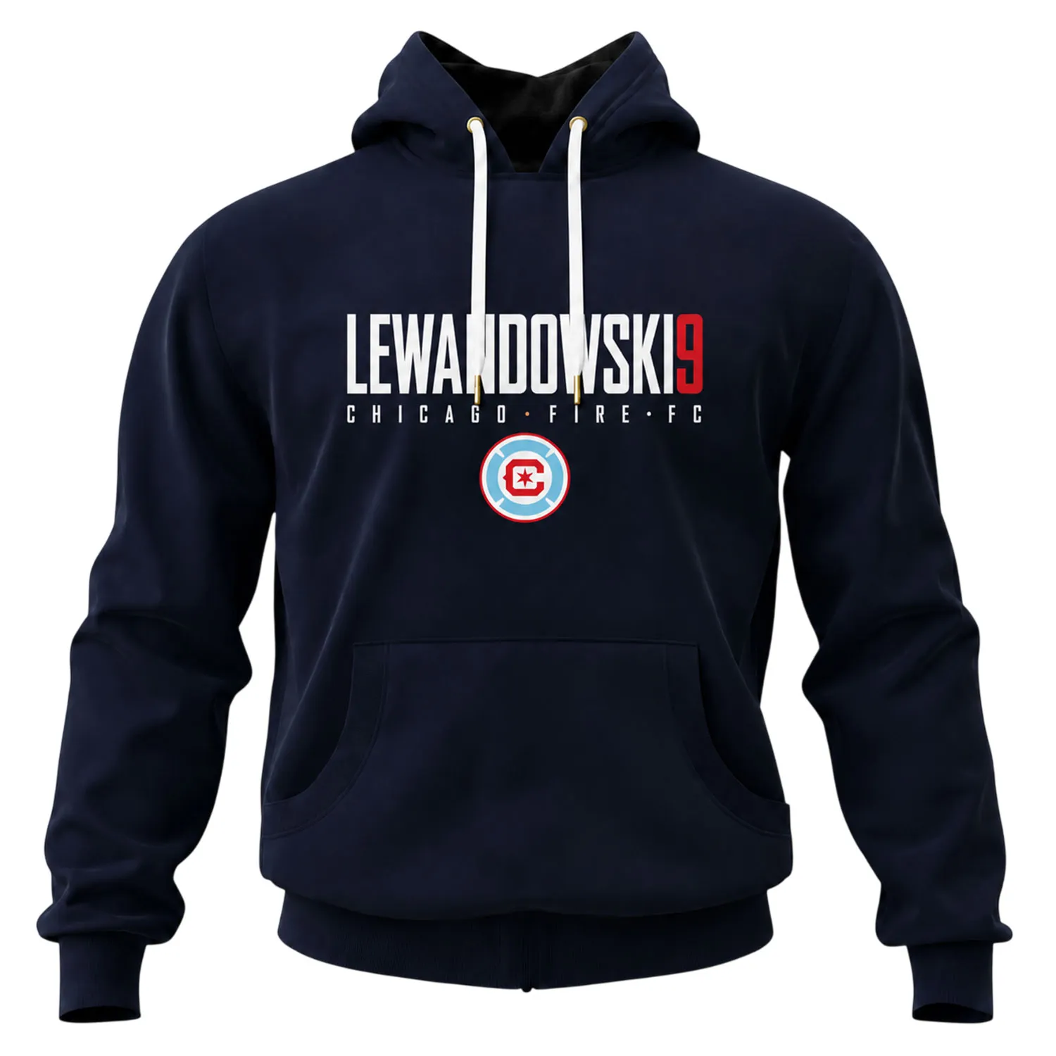 Kids Lewandowski Chicago Fire Navy Hoodie Elite Fanwear