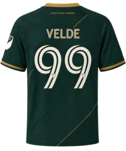 Kristoffer Velde Portland Timbers Jersey Exclusive Green Gold