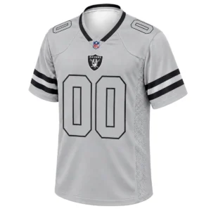Las Vegas Raiders Gray Jersey 2026 Custom Dynamic NFL Style