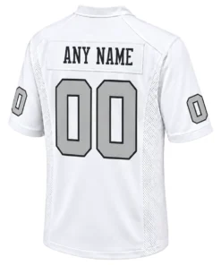Las Vegas Raiders White Jersey Custom Player Vibrant NFL game day