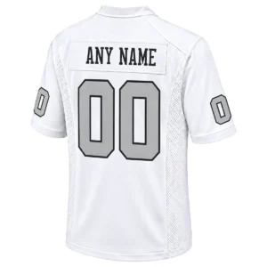 Las Vegas Raiders White Jersey Custom Player Vibrant NFL game day