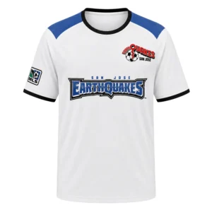 Leroux Earthquakes 2026 White Jersey - Bold Name & Number