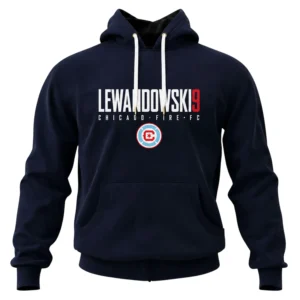 Lewandowski Chicago Fire Navy Hoodie Elite Fanwear
