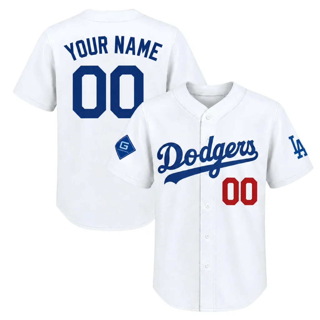 Los Angeles Dodgers White Jersey Custom Captivating Fan Look