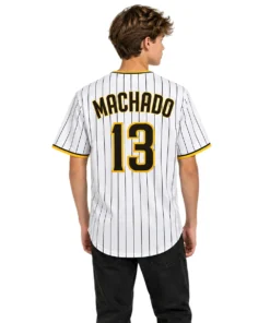 Manny Machado White Jersey 2026 Bold San Diego Padres Baseball